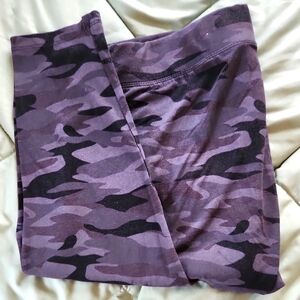 Gray Camouflage Leggings